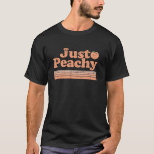 Just Peachy Retro 70er Georgia Pfirsiche Sommer Ob T-Shirt