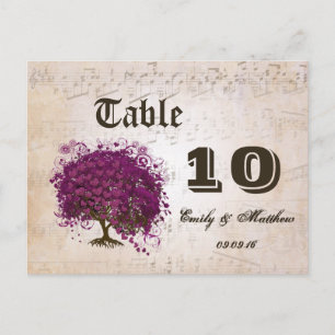 Just Peachy Sangria Herz Leaf Tree Postkarte