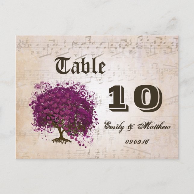 Just Peachy Sangria Herz Leaf Tree Postkarte (Vorderseite)