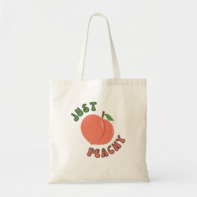 Just Peachy Tote Bag Tragetasche (Vorne)