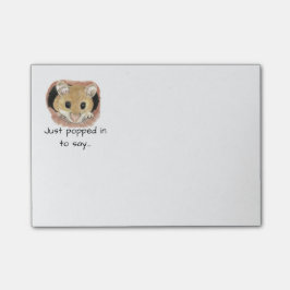 "Just Poppin zu sagen" Zitat Fun Mouse Tier Post-it Klebezettel