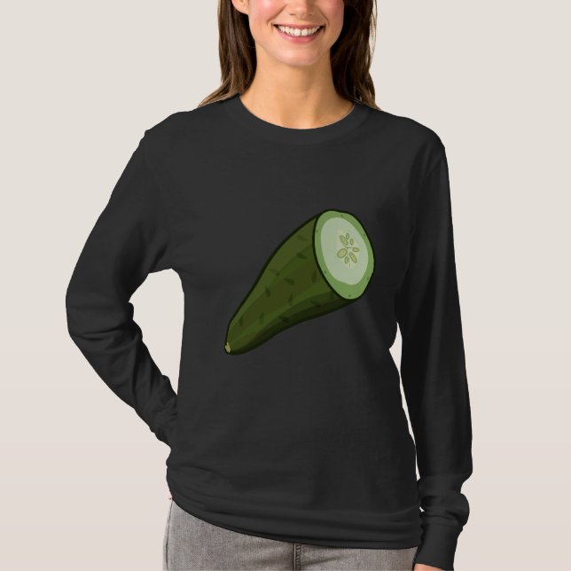 Just Really Like Cucumbers Cucumber Pickle Vegetab T-Shirt (Vorderseite)