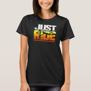 Just Ride Chain Link Retro Biking & Cycling BMX Ge T-Shirt