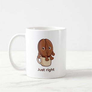 Just Right Coffee Bean Charakter Kaffeetasse