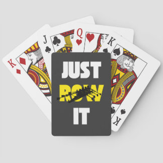 Just Row It - Rudergeschenk Spielkarten