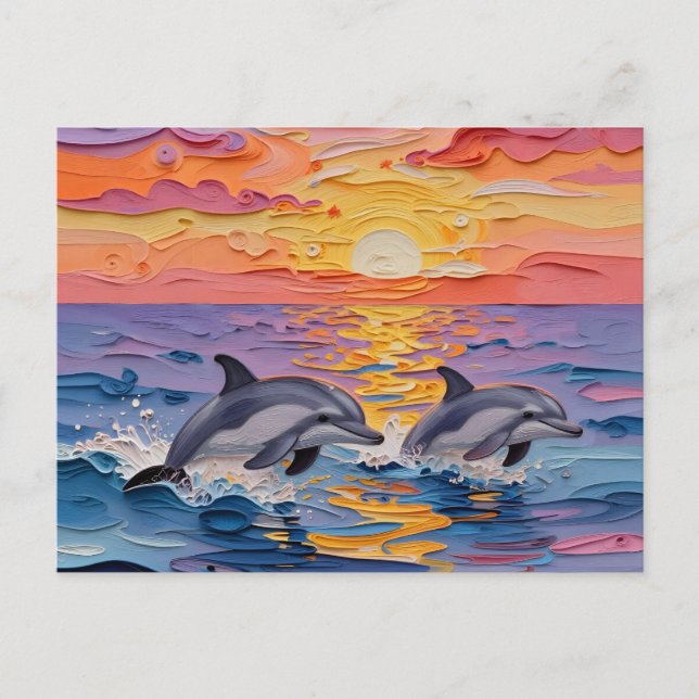 Just Saying Hi | Keeping i Touch Tropical Vacation Postkarte (Vorderseite)