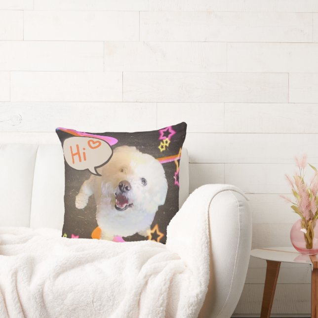 Just Saying "Hi" Kissen (Liege)