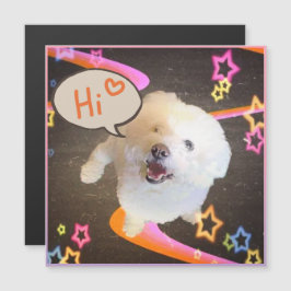 Just Saying "Hi" Magnetic Card Magnetkarte