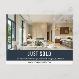 JUST SOLD PROPERTY PHOTO REAL ESTATE MARKETING POSTKARTE