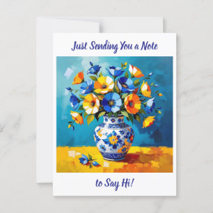 Just Sprichwort HI   Behalt in Touch Postkarte