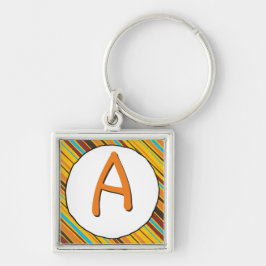 Just Stripes Monogram Schlüsselanhänger