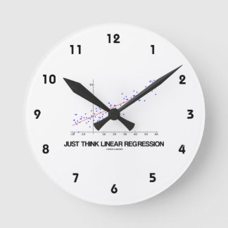 Just Think Linear Regression Runde Wanduhr