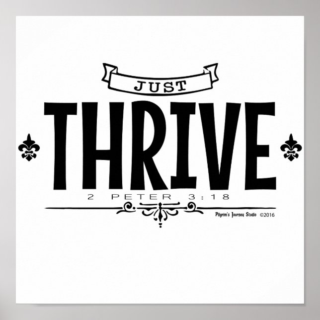 Just Thrive Poster (Vorne)