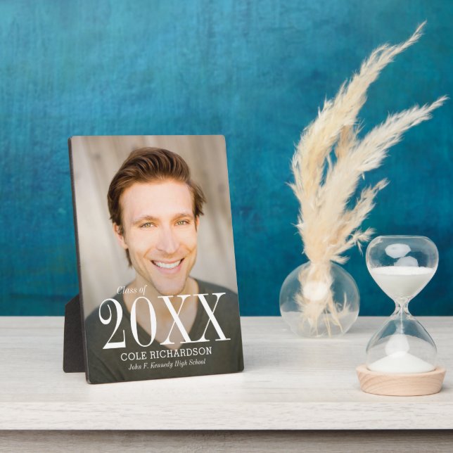 Just Timeless EDITABLE FARBEN Abschluss Plaque Fotoplatte (Seite)