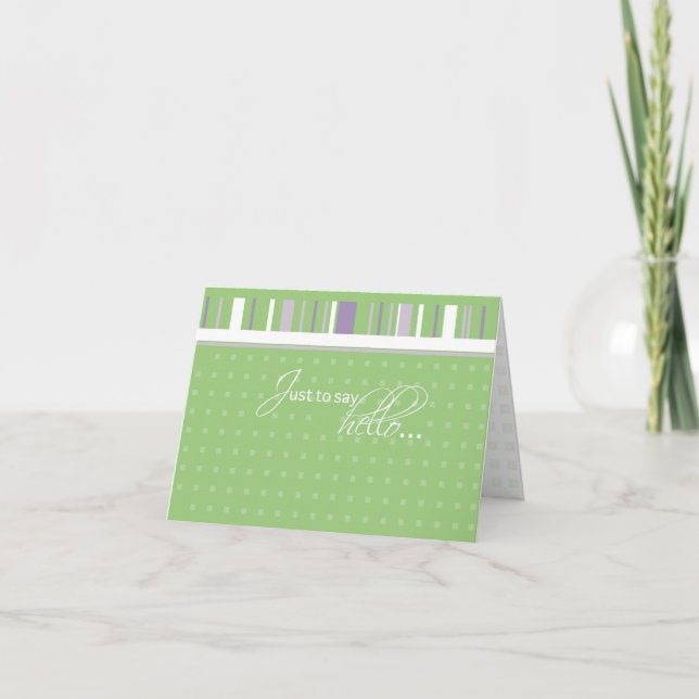 Just to Say Hello Card Karte (Vorderseite)