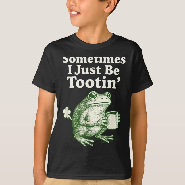 Just tootin Frog I Sometimes Meme T-Shirt (Vorderseite)