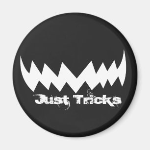 Just Tricks Evil Lmile Halloween Magnet