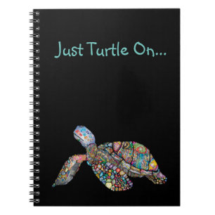 Just Turtle On Spiral Notebook Notizblock
