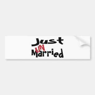 Just Un Married Aufkleber Autoaufkleber