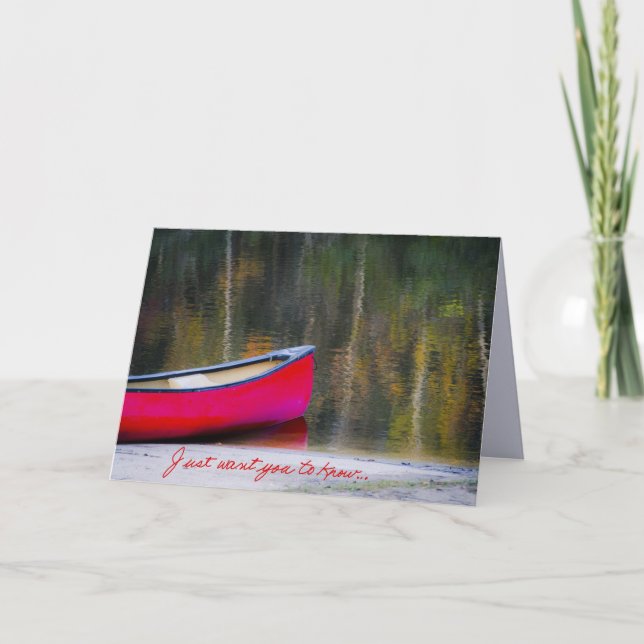 Just Want You To Know Karte (Vorderseite)