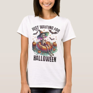 Just Wart für Halloween Funny Skelett Shirt