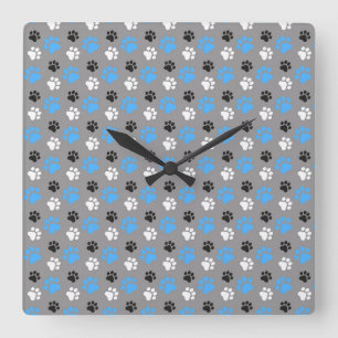 Just Watching My Cats Quadratische Wanduhr