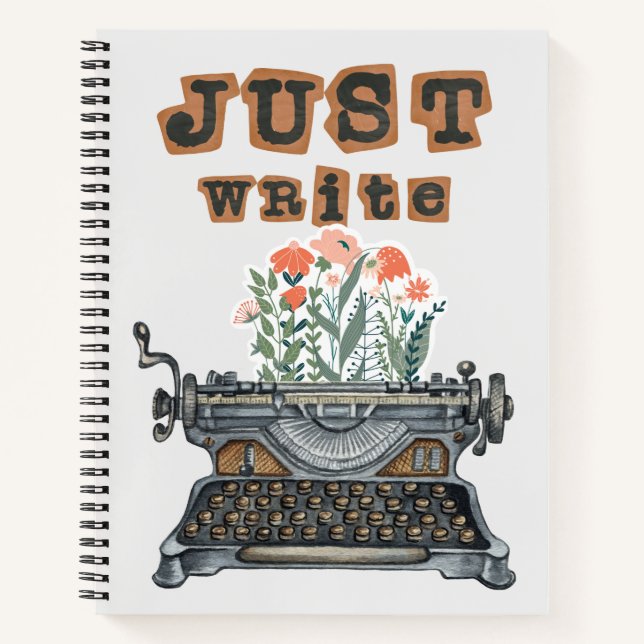 "Just Write" SpiralNotebook Notizbuch (Vorderseite)