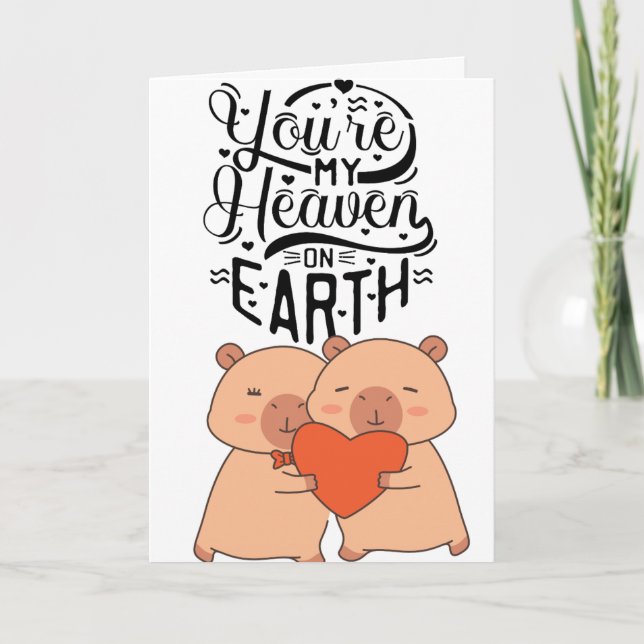 Just you and me together, Valentine's Card Karte (Vorderseite)