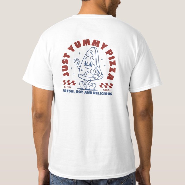 Just Yummy Pizza Tee (Rückseite)