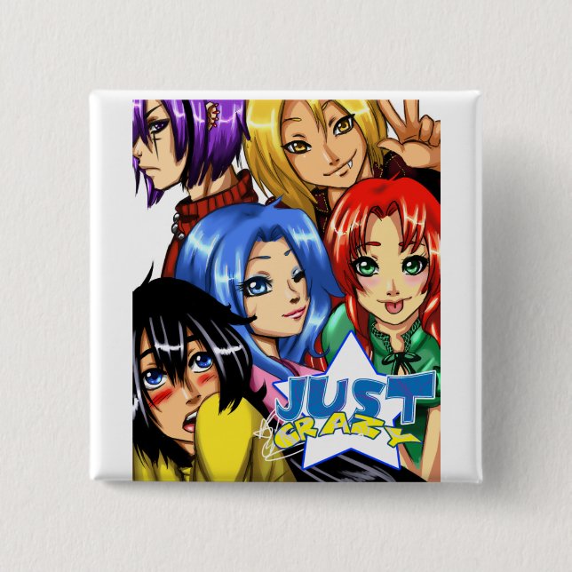 justcrazy Gruppe Button (Vorderseite)