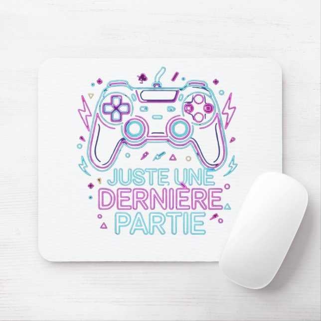 Juste Une Dernière Partie Gamer Mouse Pad - Retro Mousepad (Mit Mouse)