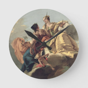 Justice and Peace Runde Wanduhr