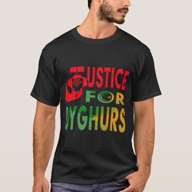 JUSTICE FOR UYGHURS T-Shirt (Vorderseite)