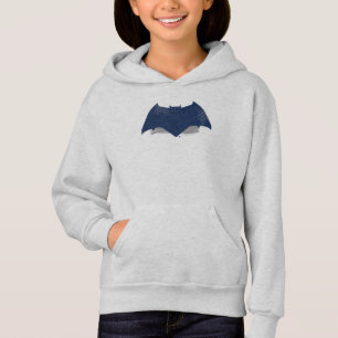 Justice League Brush & Halftone Batman-Symbol Hoodie