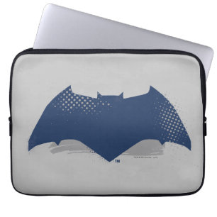 Justice League   Brush & Halftone Batman-Symbol Laptopschutzhülle