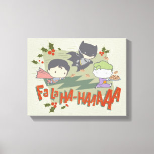 Justice League Chibi Holiday Cookie Chase Leinwanddruck