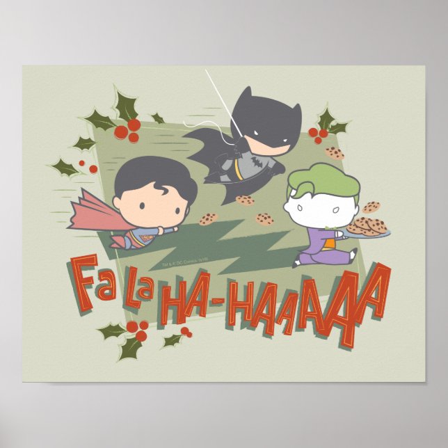 Justice League Chibi Holiday Cookie Chase Poster (Vorne)