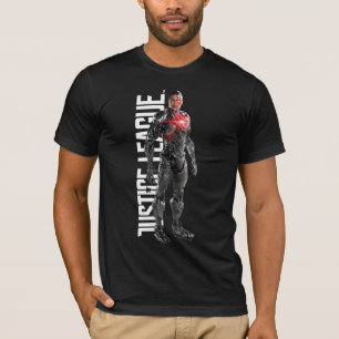 Justice League Cyborg auf dem Schlachtfeld T-Shirt