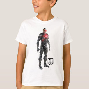 Justice League Cyborg auf dem Schlachtfeld T-Shirt