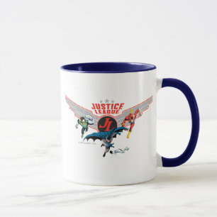 Justice League Flying Air Abzeichen und Helden Tasse