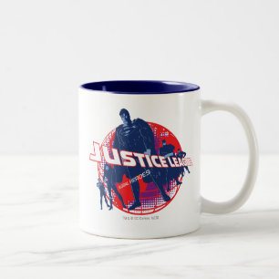 Justice League Global Helden  und Globus Zweifarbige Tasse
