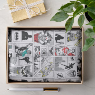 Justice League Heldentafel-Muster Seidenpapier