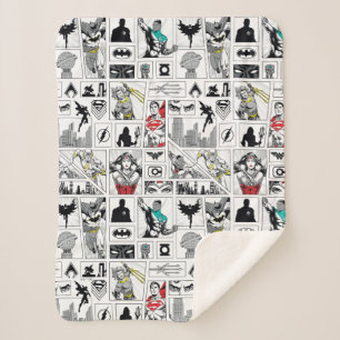 Justice League Heldentafel-Muster Sherpadecke
