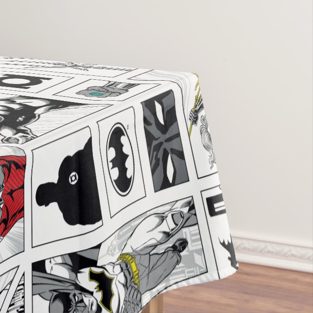 Justice League Heldentafel-Muster Tischdecke (Beispiel)