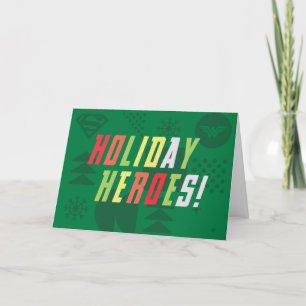 Justice League Holiday Heroes Graphic Feiertagskarte