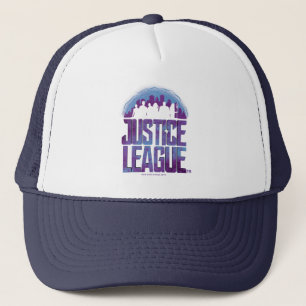 Justice League   Justice League Stadt-Silhouette Truckerkappe