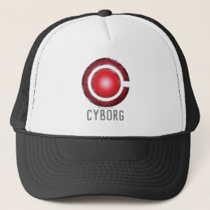 Justice League   Leuchtendes Cyborg-Symbol Truckerkappe