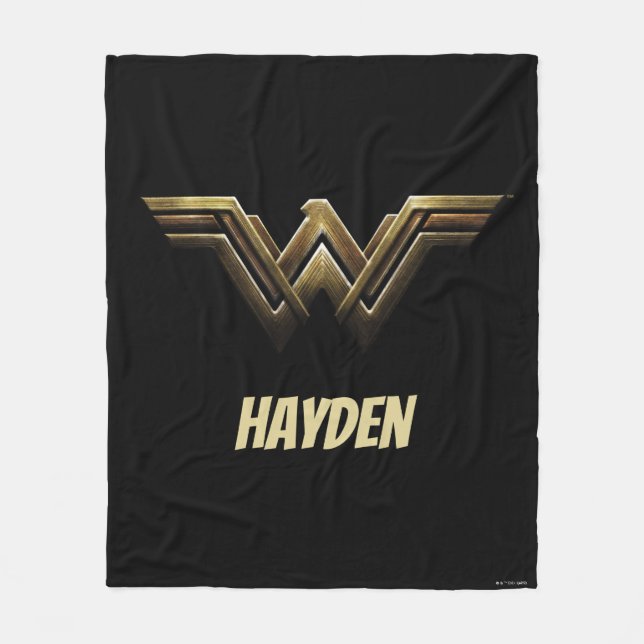 Justice League | Metallic Wonder Woman Symbol Fleecedecke (Vorderseite)