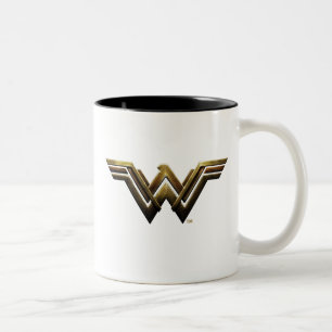 Justice League   Metallic Wonder Woman Symbol Zweifarbige Tasse