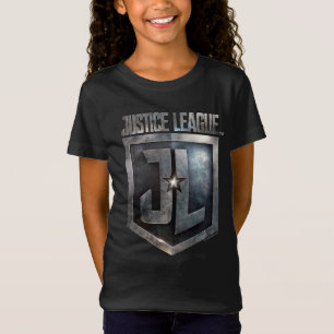 Justice League   Metallisches JL-Schild T-Shirt